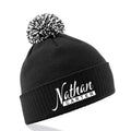 BEANIE BOBBLE HAT - BLACK