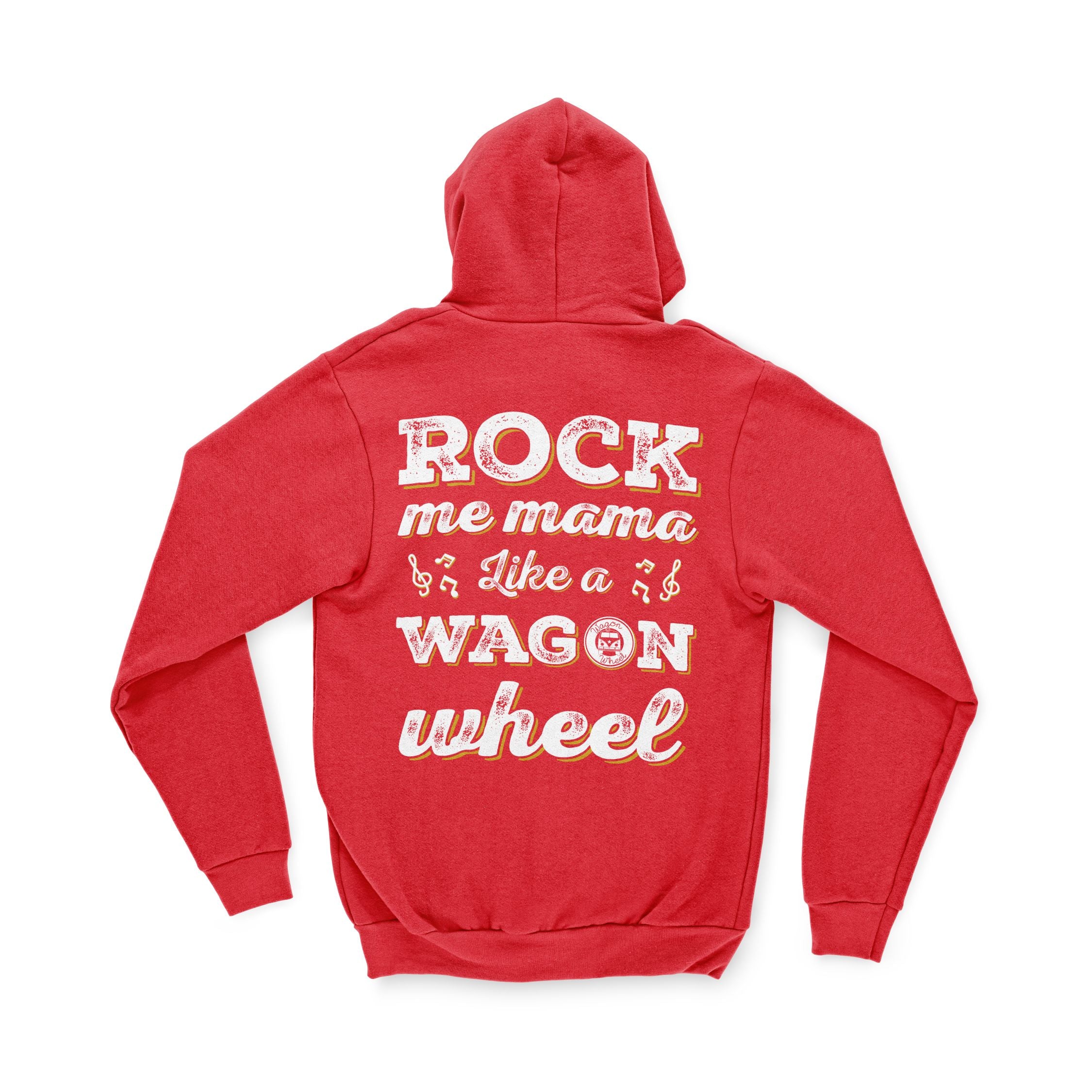 WAGON WHEEL ZIP HOODIE - RED