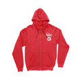 WAGON WHEEL ZIP HOODIE - RED